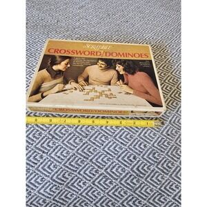 Vintage 1975 Scrabble Brand Crossword Dominoes Game Appears Complete